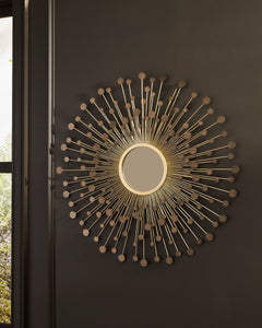 Bronze/Gold Finish Morwenna accent mirror, product view 5 - 5