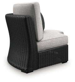 Black/Light Gray, curved corner seat side detail - 2