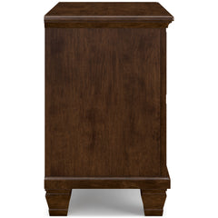 Brown, side view of nightstand - 4