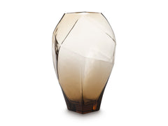Light Brown 12.38-inch height vase, product view 2 - 5