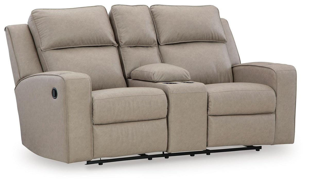 Pebble, full loveseat in closed position
