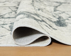Gray 60" x 84.38", rolled rug backing detail - 8