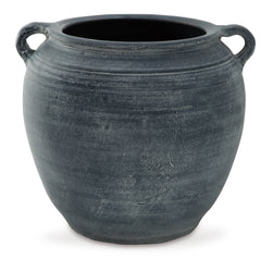 Distressed Blue decorative vase, full product view - 1