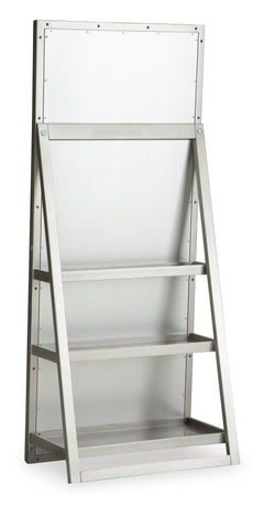 Champagne Floor Standing Mirror/Storage, view 2 - 2
