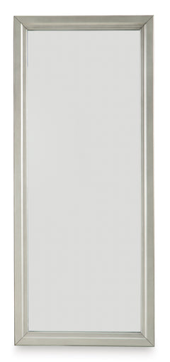 Champagne Floor Standing Mirror/Storage, view 3 - 3