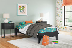 Black / Twin, room view; mattress, bedding and accessories not included - 43