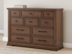 Medium Brown, dresser in room setting - 5