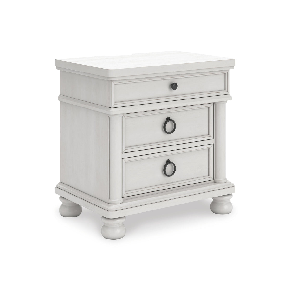 Antique White / Nightstand, complete product angled view