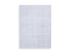 Gray 60.5" x 83.75", complete rug product view - 5