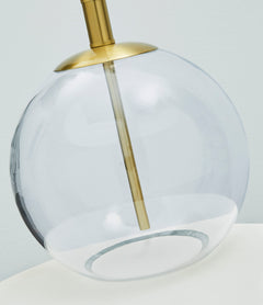 Clear/Brass Finish table lamp, product view 3 - 3