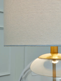 Clear/Brass Finish table lamp, product view 4 - 4