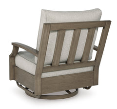 Brown/Beige Swivel Glider Chair w/Cushion, product view 2 - 2