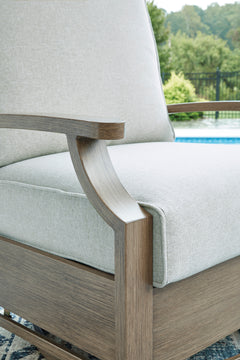 Brown/Beige Swivel Glider Chair w/Cushion, product view 3 - 5