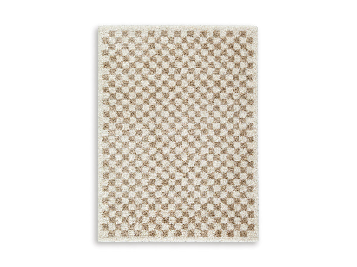 Taupe/Ivory 63" x 84", complete rug product view