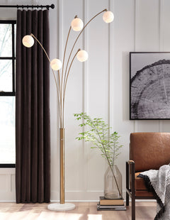 Champagne/White floor lamp, product view 2 - 2