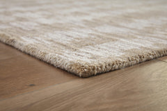 Brown/Cream 60" x 84", pile and edge detail - 3
