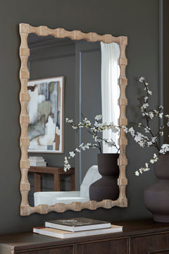 Light Brown Accent Mirror, view 5 - 5