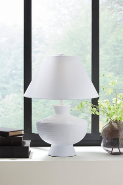 White table lamp, product view 2 - 2