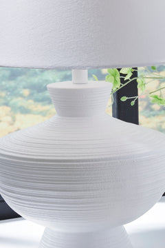 White table lamp, product view 3 - 3