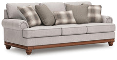 Sandstone, full sofa opposite angled view - 4