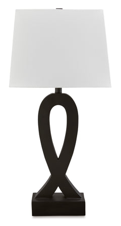Black Markellton set of two table lamps, product view 2 - 2