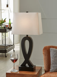 Black Markellton set of two table lamps, product view 6 - 6
