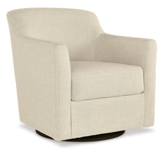 Linen Swivel Accent Chair, full product view - 1