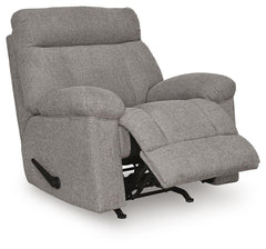 Smoke, complete recliner with footrest extended - 6