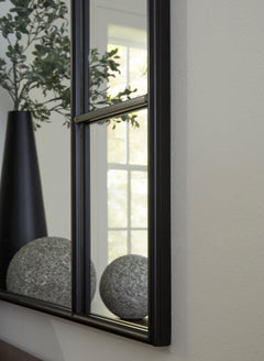 Black Accent Mirror, view 3 - 3