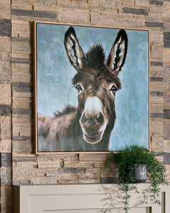 Brown/Blue/White Landerton wall art, product view 5 - 5