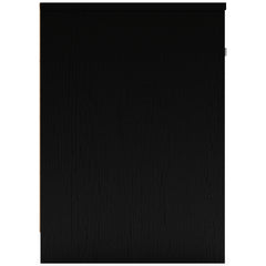 Black / 15.79 in wide, side view of nightstand - 4