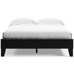 Black, front view; mattress and bedding not included - 3