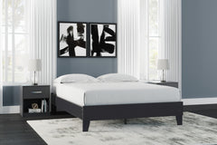 Black, room view; mattress, bedding, nightstands and accessories not included - 5