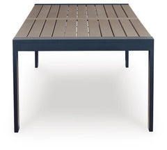 Navy Blue/Driftwood, side dining table view - 4