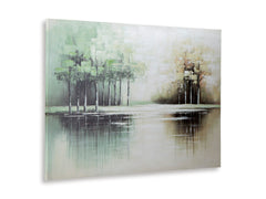 Green/Tan/White Wall Art, product view 2 - 2