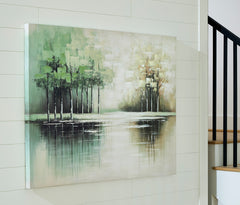 Green/Tan/White Wall Art, product view 5 - 5