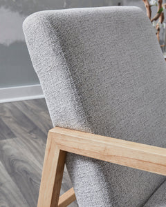 Gray/Natural Accent Chair, view 3 - 3
