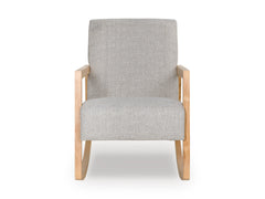 Gray/Natural Accent Chair, view 4 - 4