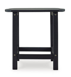 Black outdoor end table, product view 3 - 3