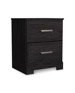 Charcoal, complete nightstand, angled view - 6