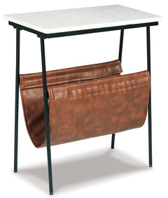 Brown/Black/White Accent Table, view 1 - 1