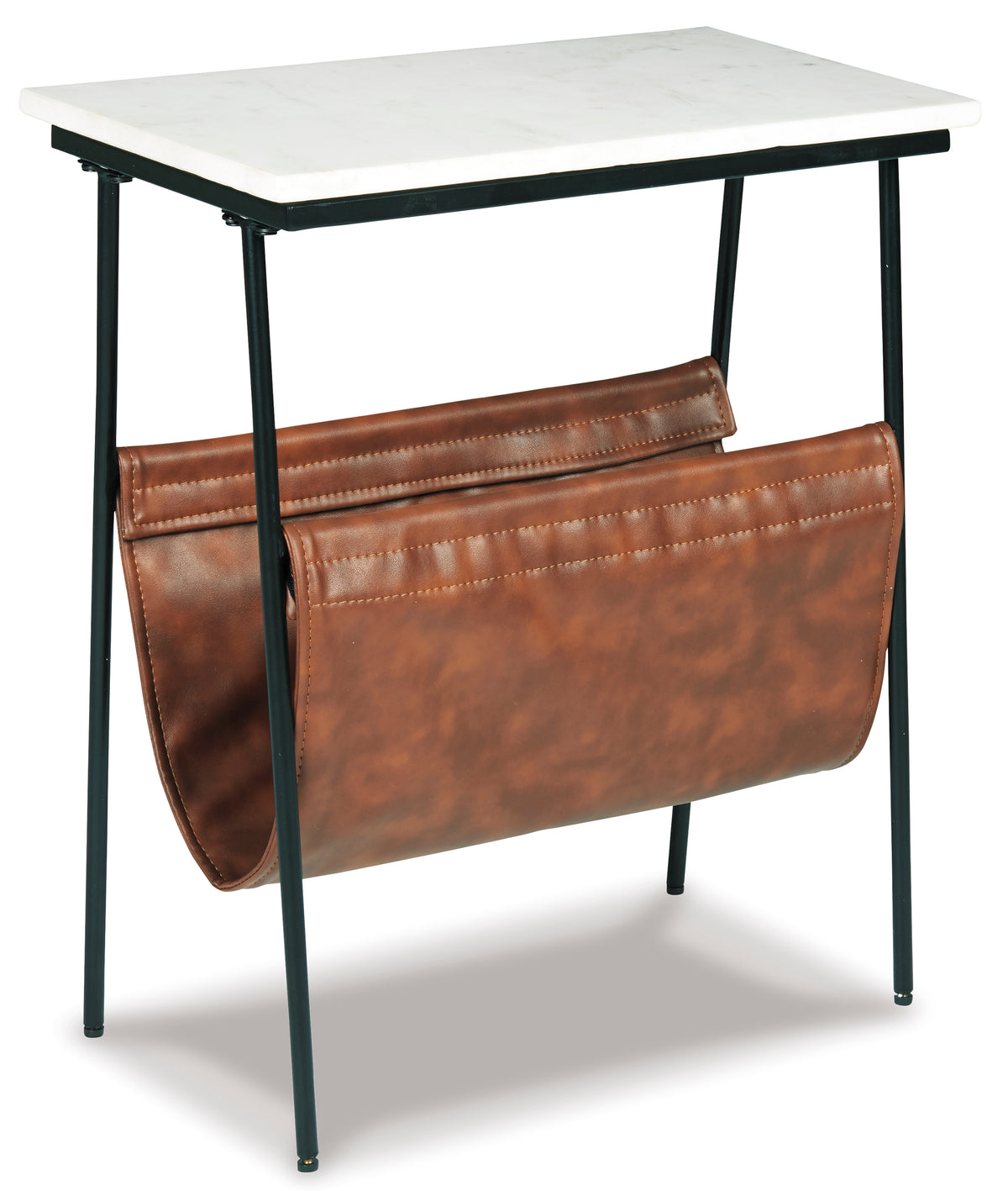 Brown/Black/White Accent Table, view 1