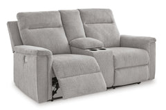 Ash, full loveseat reclining view - 3