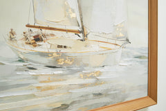 Gray/Tan/Gold Finish Two-Piece Wall Art Set, product view 4 - 4