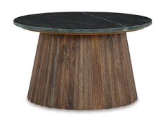 Black/Brown accent coffee table, product view 2 - 2
