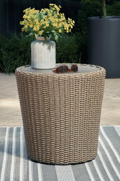 Beige, outdoor setting; accessories not included - 4