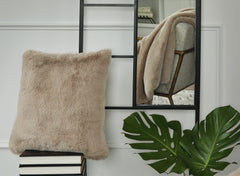 Taupe / Throw Pillow, room setting; other items excluded - 12