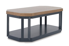 Brown/Blue three-piece table set, product view 4 - 4