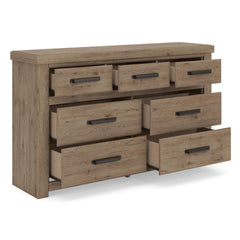 Light Brown / Dresser, drawers open - 2