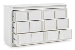 White, dresser with drawers open - 2